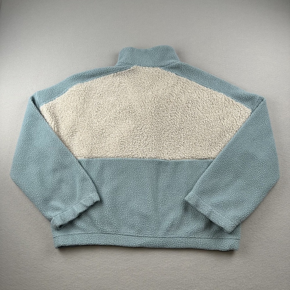 Columbia Women's Lodge Sherpa 1/2 Snap Fleece Pullover Size XL Stone Blue - Picture 11 of 11